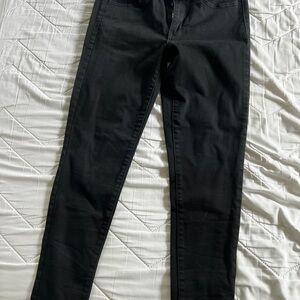 American Eagle Outfitters Black Skinny Jeans Jeggings 8 short